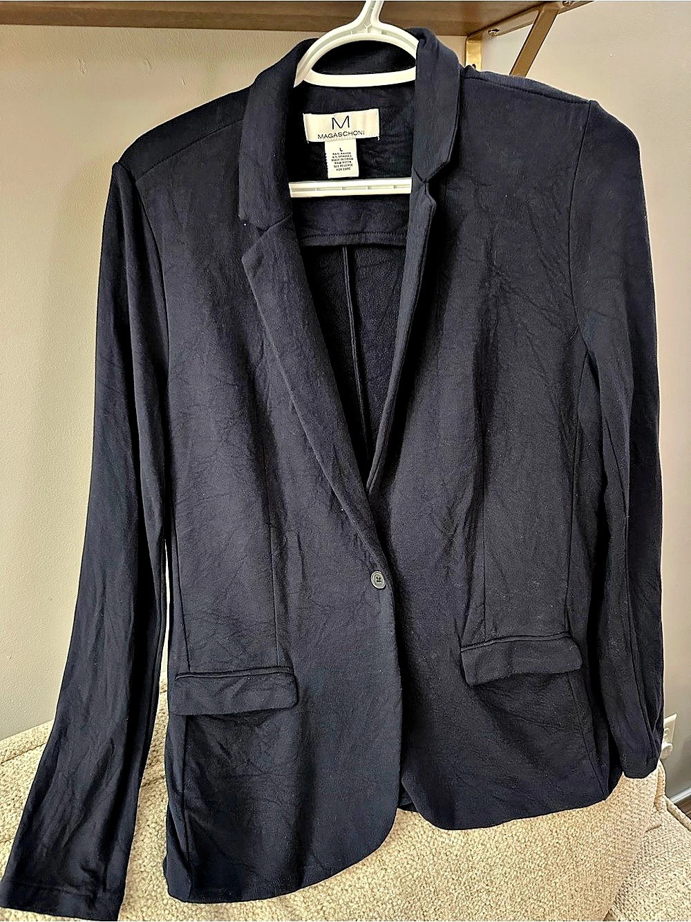Magaschoni Women’s Blazer in Dark Navy